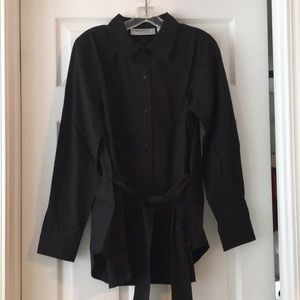 Belted Button Down Top (QVC)